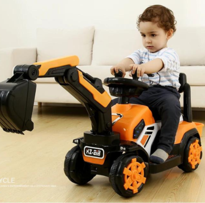 Excavadora eléctrica montable para niños