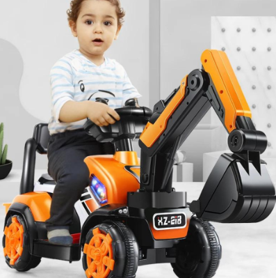 Excavadora eléctrica montable para niños