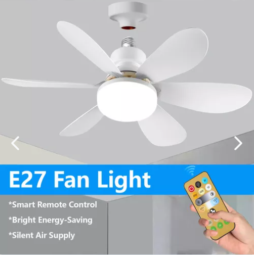 X2 Ventilador De Techo Silencioso E27 De
